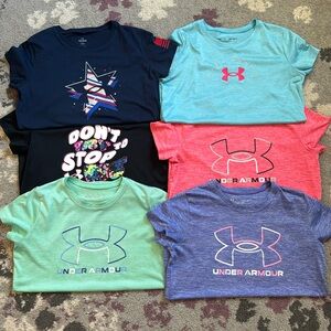 Girls size L Under Armour shirt bundle!